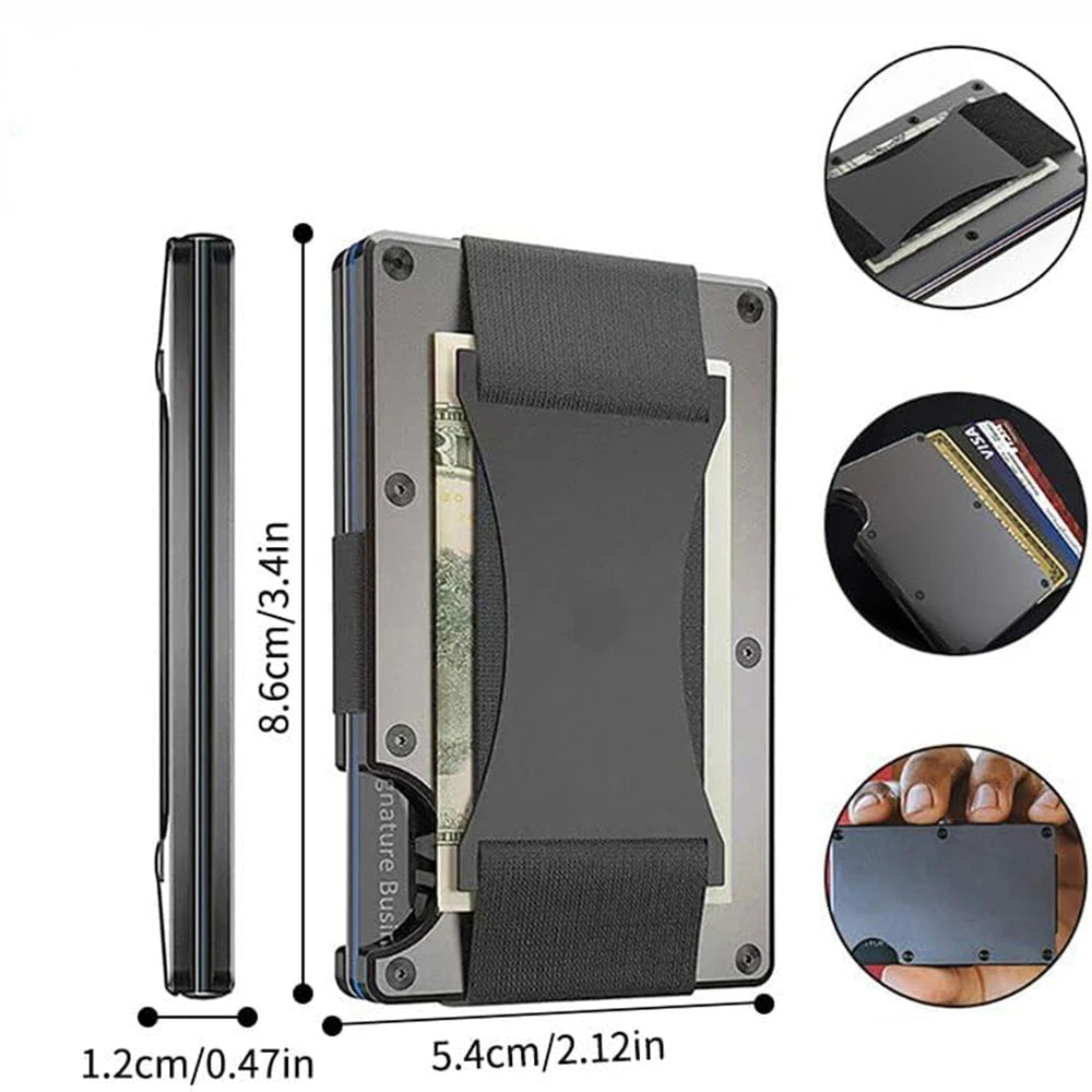 Forged Carbon Fiber Slim Wallet - RFID Blocking Money Clip