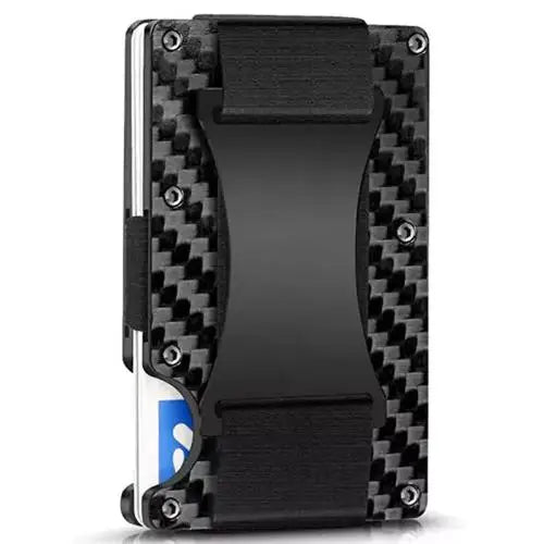 Forged Carbon Fiber Slim Wallet - RFID Blocking Money Clip