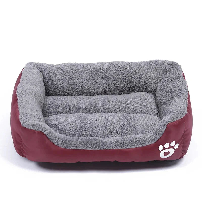 Warm Pet Sofa Bed - Cat & Dog Washable Cushion