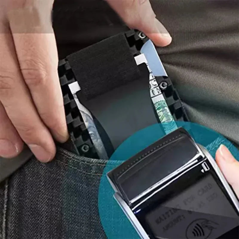 Forged Carbon Fiber Slim Wallet - RFID Blocking Money Clip