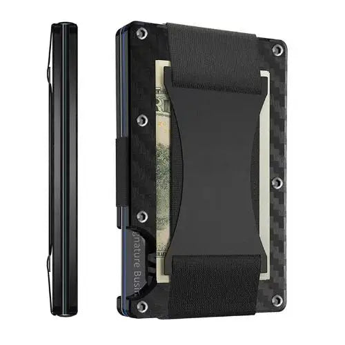 Forged Carbon Fiber Slim Wallet - RFID Blocking Money Clip
